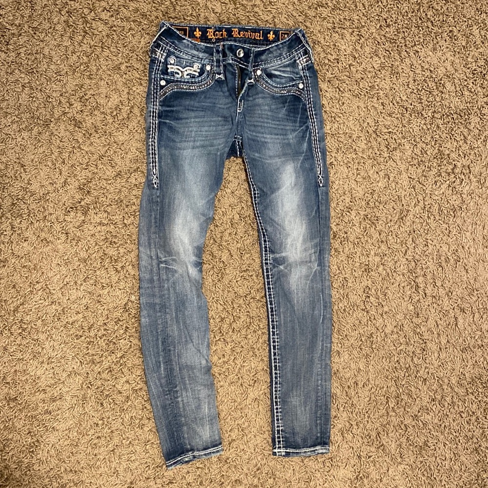 Size: 24 Rock Revival Ankle Skinny Jeans